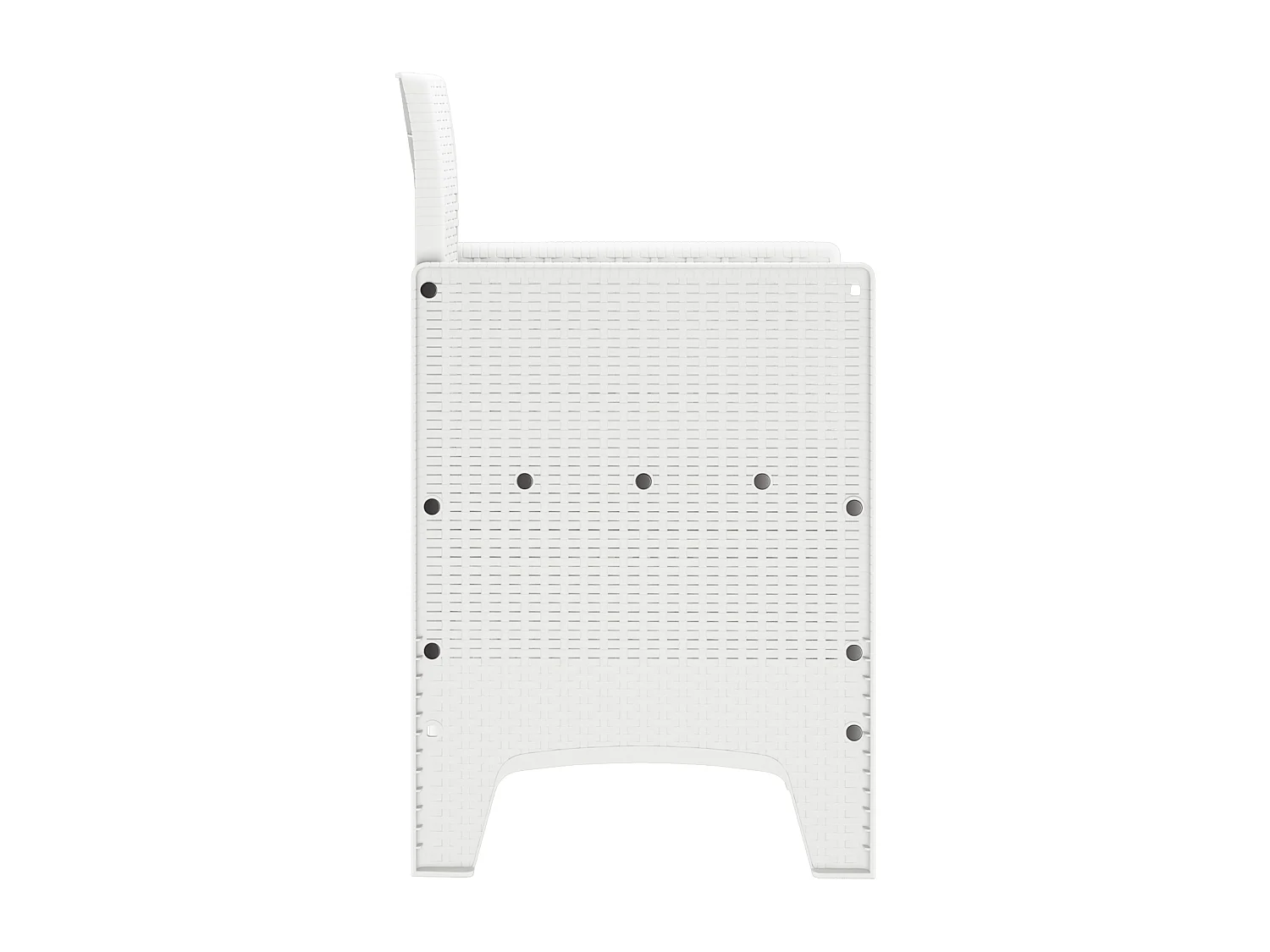 Chaises de jardin avec coussins 4 pcs en rotin synthétique blanc