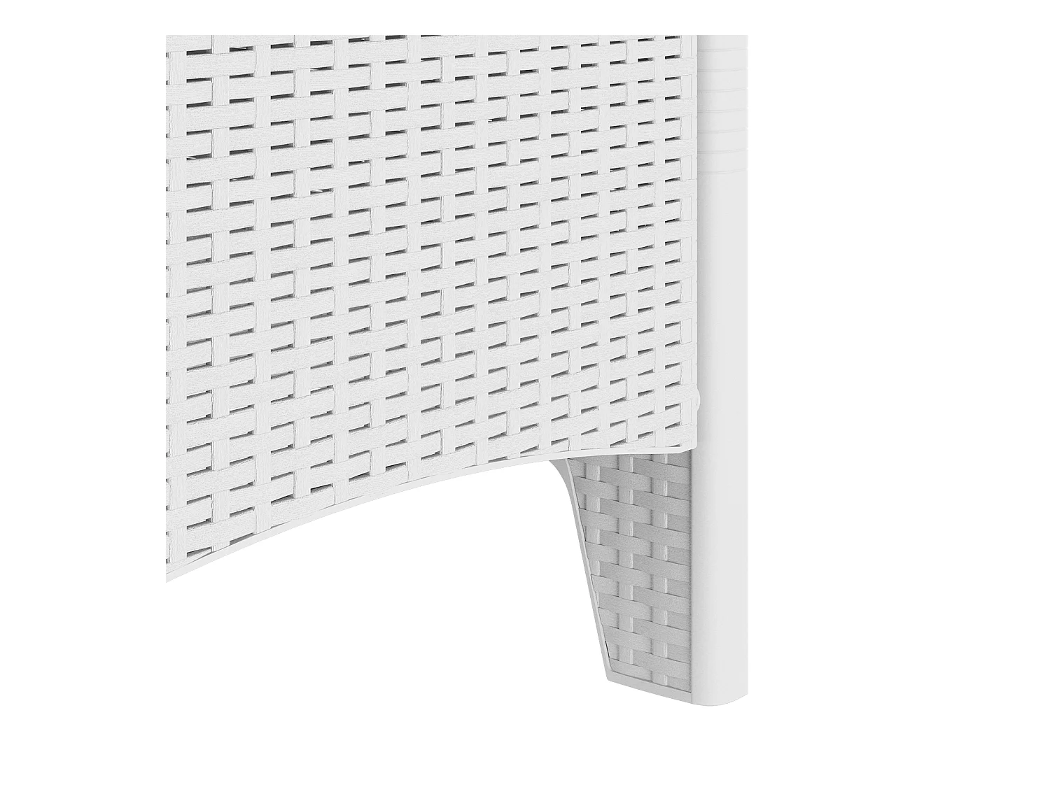 Chaises de jardin avec coussins 4 pcs en rotin synthétique blanc