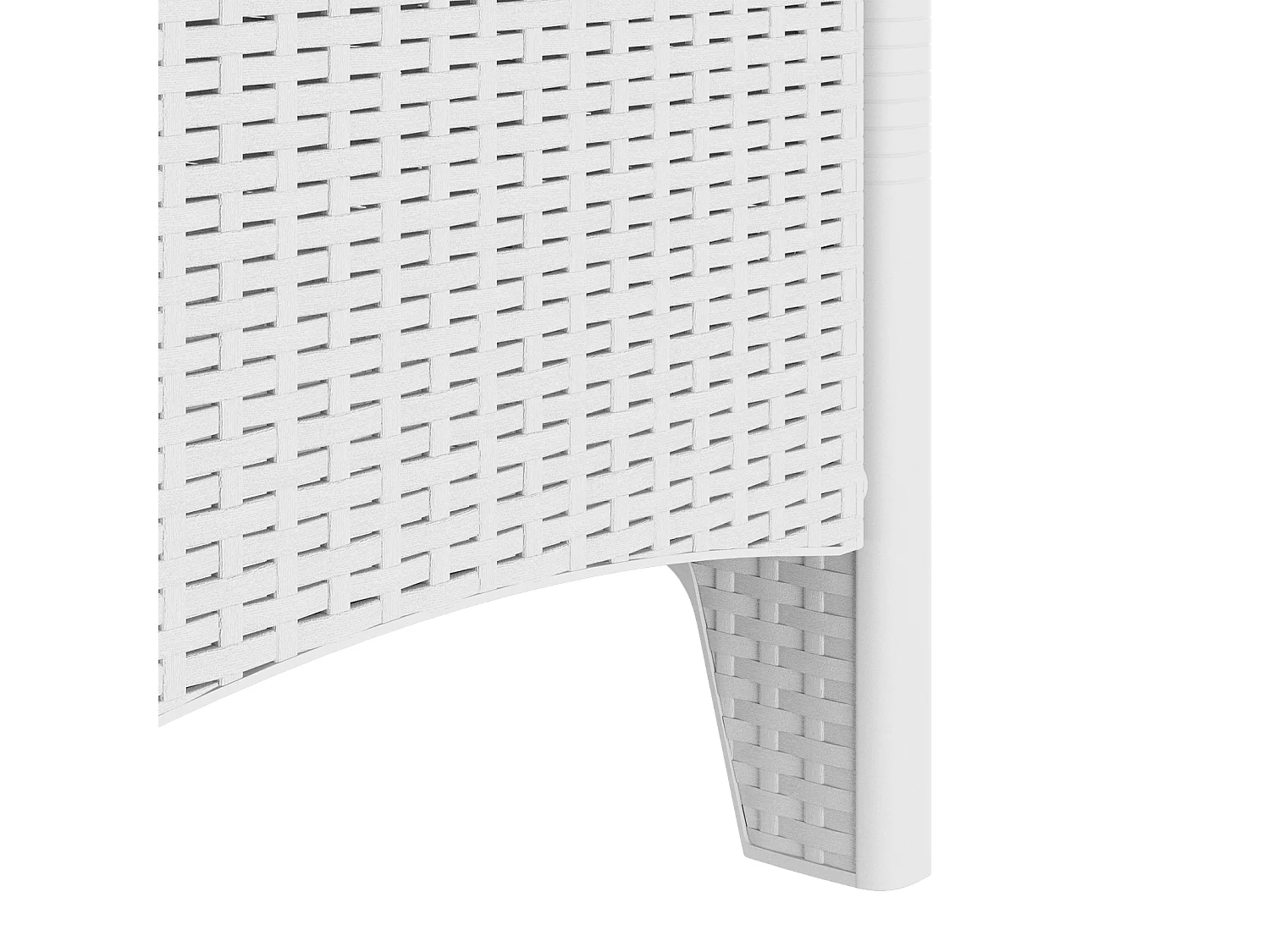 Tuinstoelen met kussens 4 stuks in wit synthetisch rotan