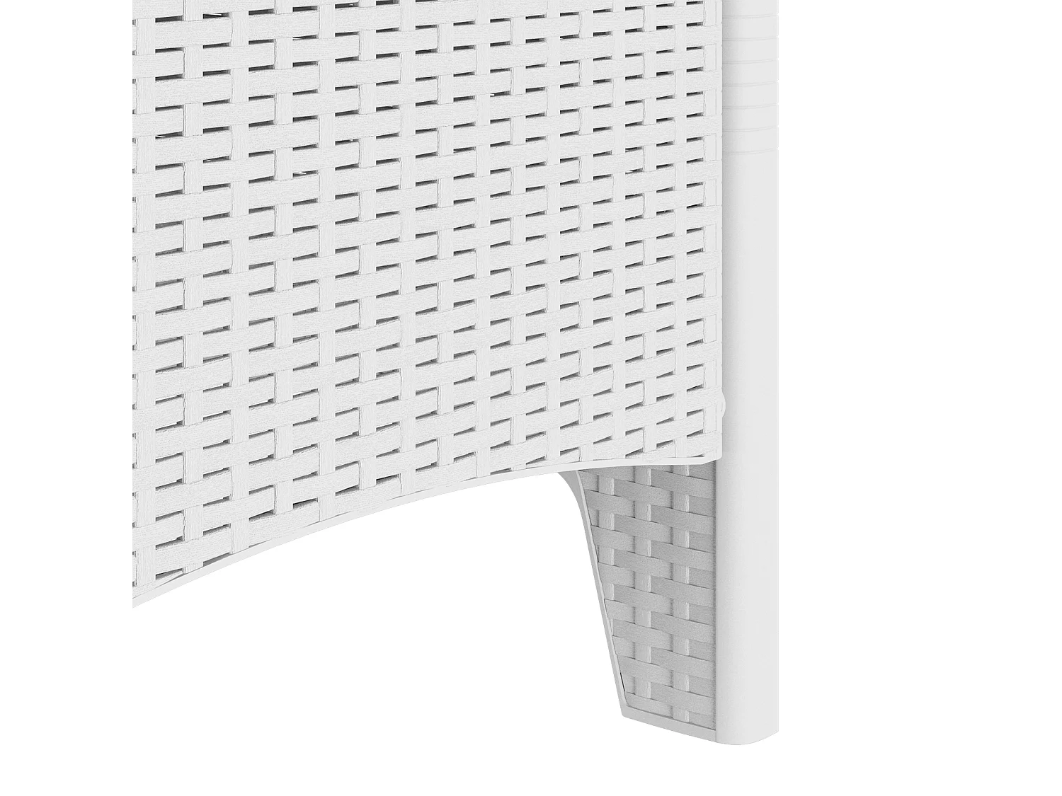 Tuinstoelen met kussens 4 stuks in wit synthetisch rotan