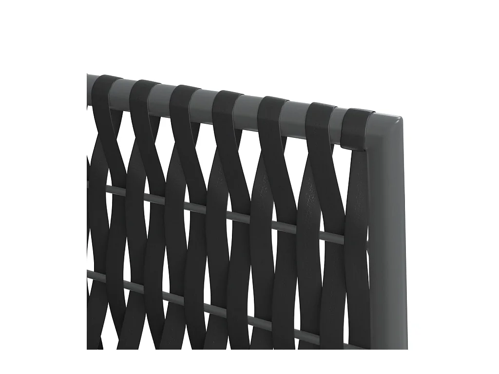 Chaises de jardin avec coussins lot de 2 noir 54x61x83 cm rotin