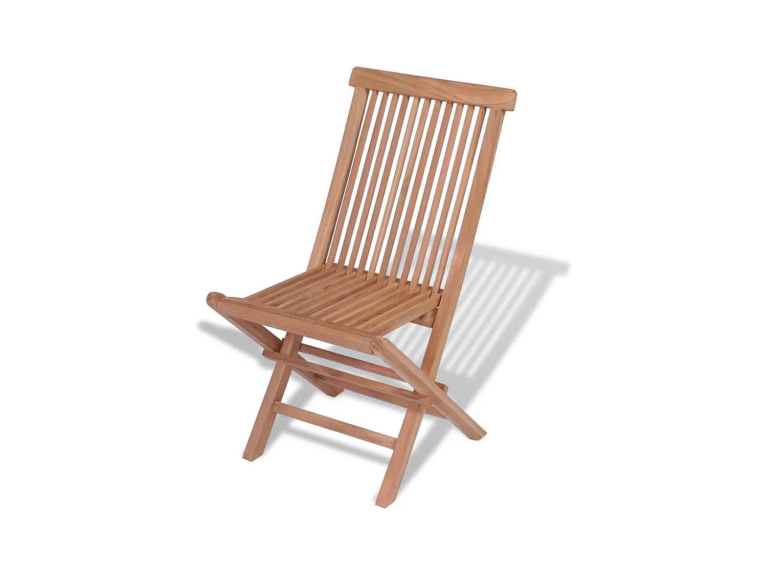 Chaises pliables de jardin lot de 4 Bois de teck solide