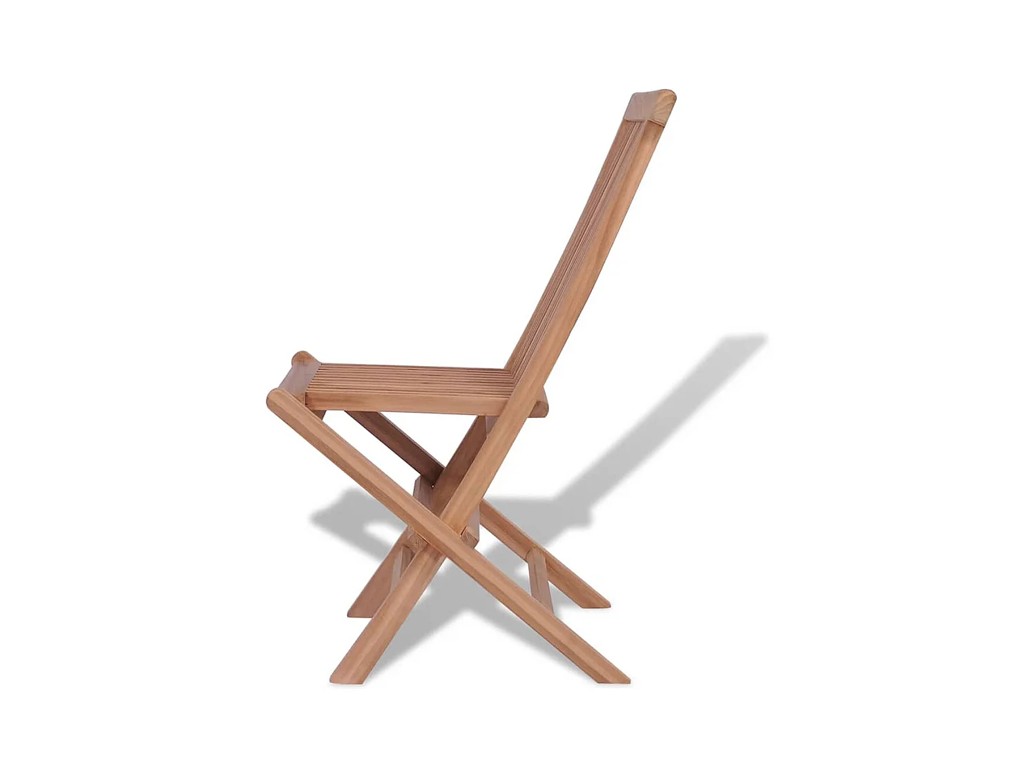Chaises pliables de jardin lot de 4 Bois de teck solide