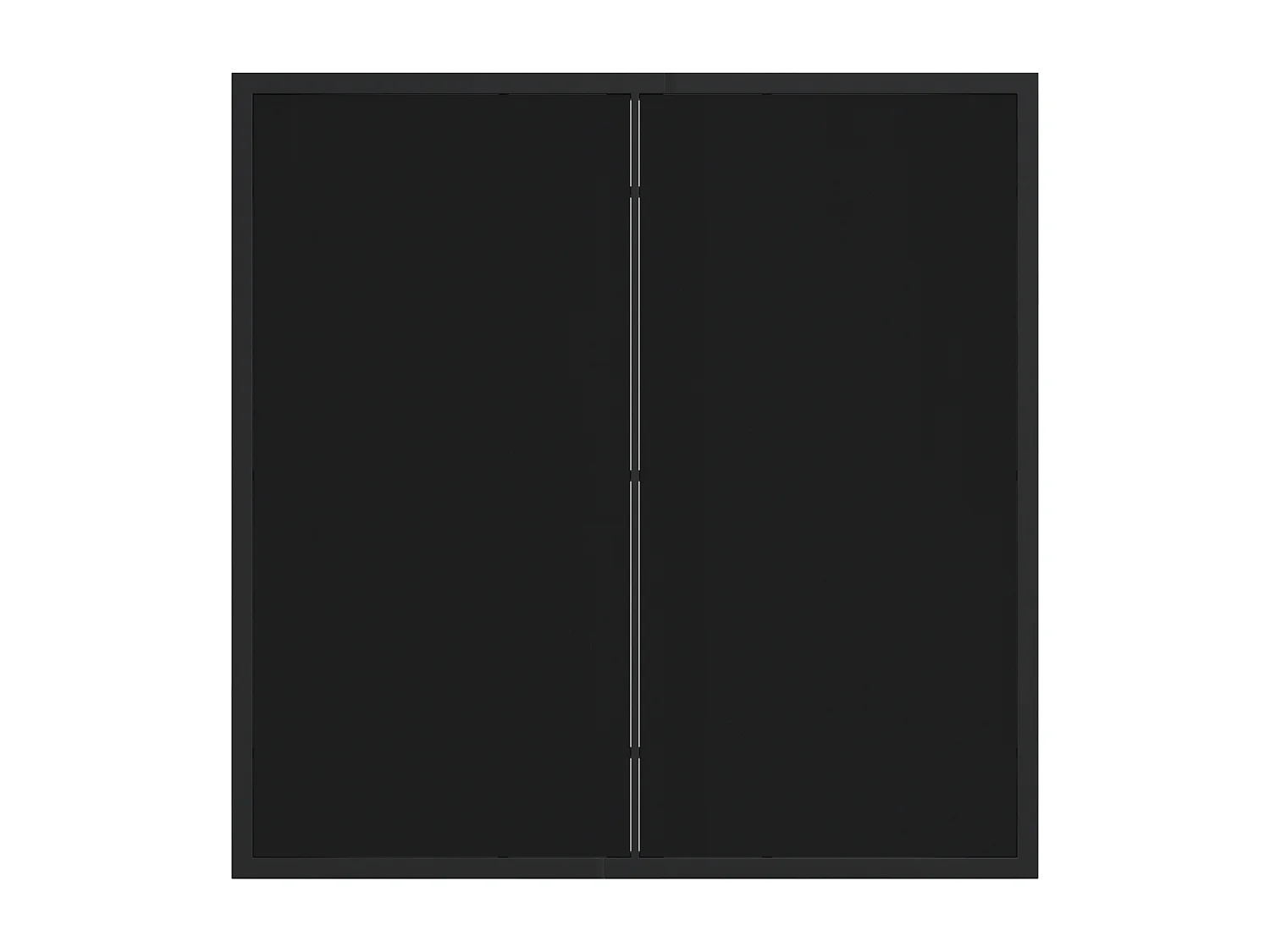 Set di 3 sedie da giardino in polyrattan nero