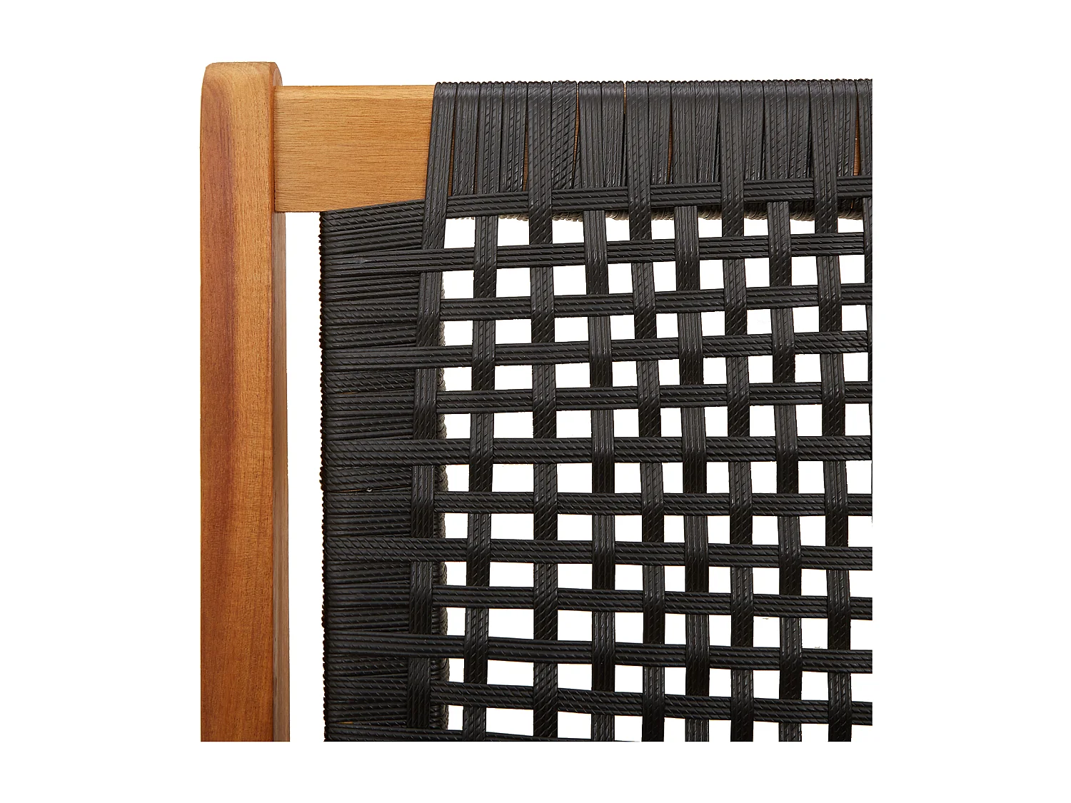 Sillas de jardín 2 piezas negras 76x67x73,5 cm de madera maciza de acacia