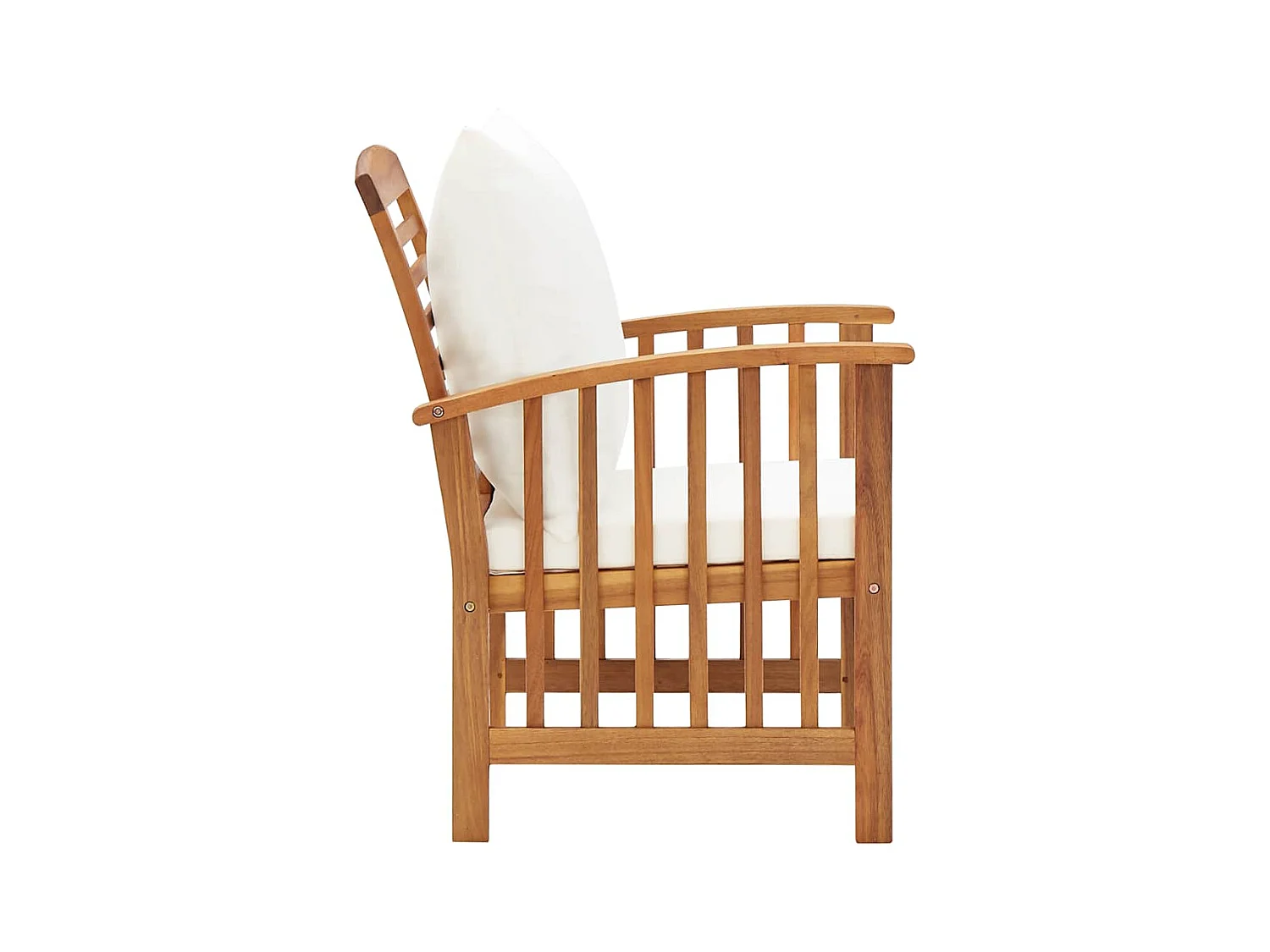 Tuinstoelen met kussens set van 2 Massief acaciahout