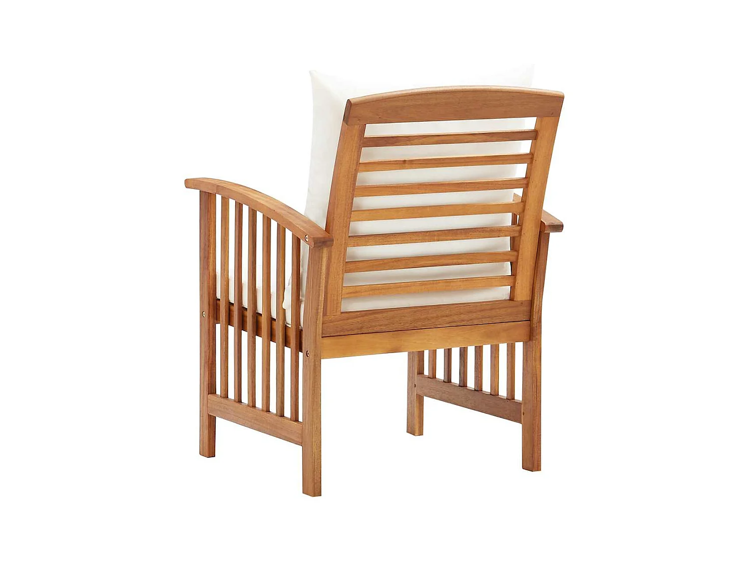 Tuinstoelen met kussens set van 2 Massief acaciahout