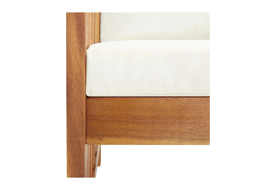 Tuinstoelen met kussens set van 2 Massief acaciahout