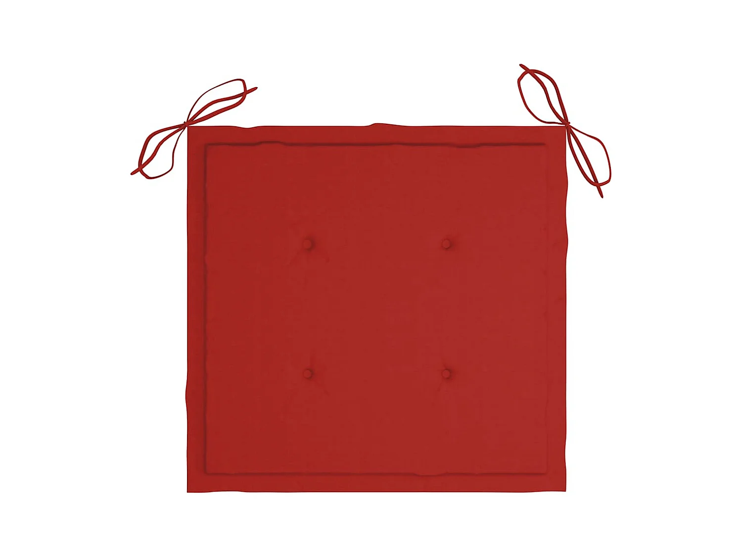 Chaises de jardin avec coussins lot de 2 Acacia solide et acier