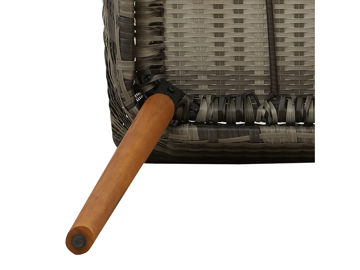 Chaises de jardin avec coussins 2 pcs Gris Poly Rattan