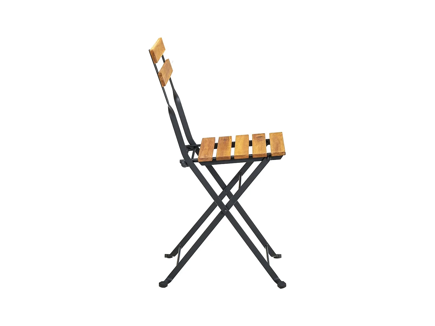 Opvouwbare tuinstoelen set van 8 Staal massief acaciahout