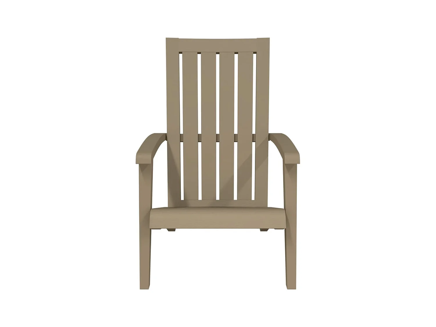 Lichtbruine Adirondack tuinstoel van polypropyleen