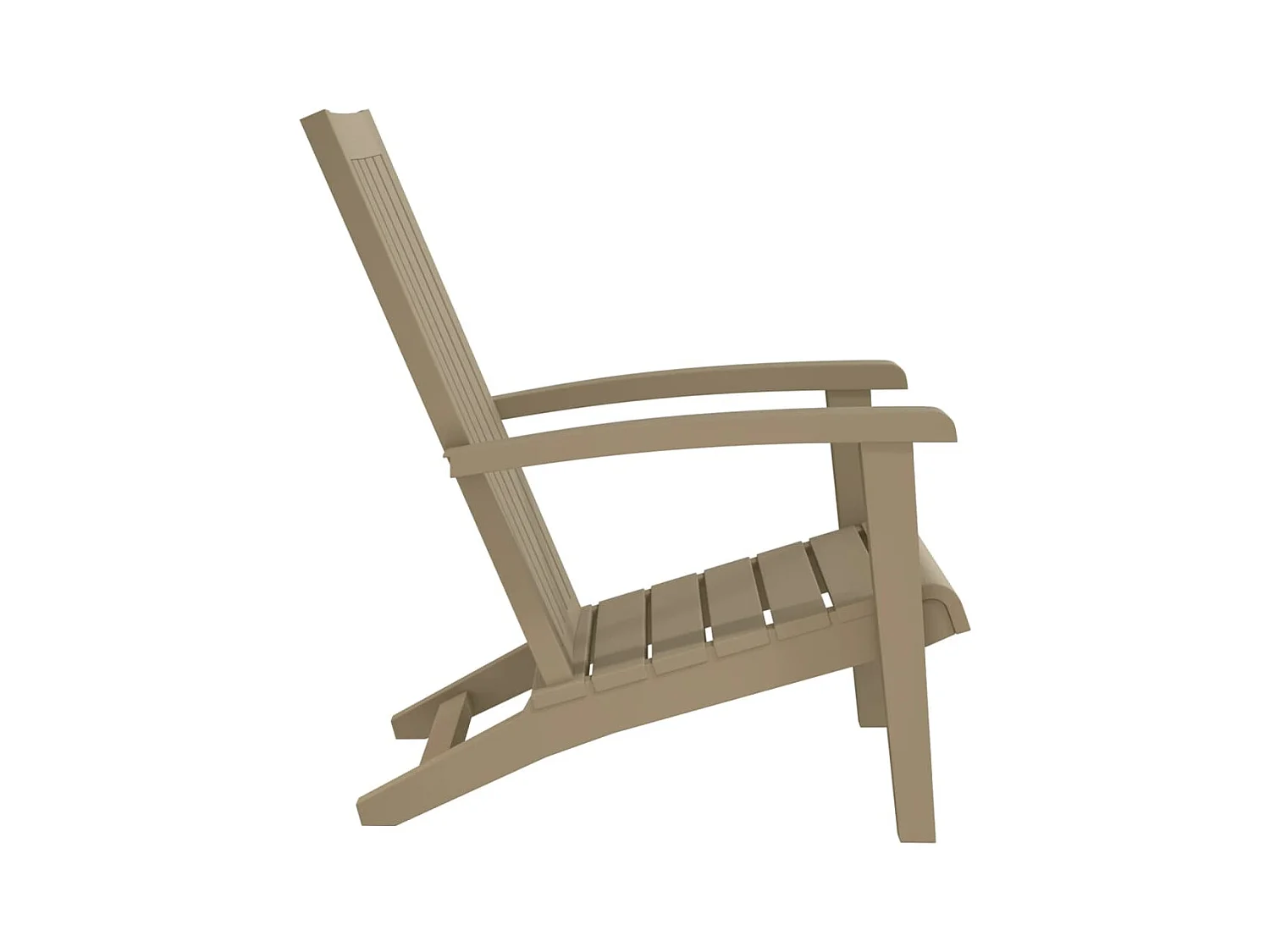 Lichtbruine Adirondack tuinstoel van polypropyleen