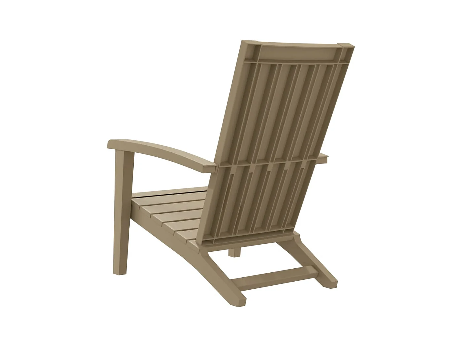 Lichtbruine Adirondack tuinstoel van polypropyleen