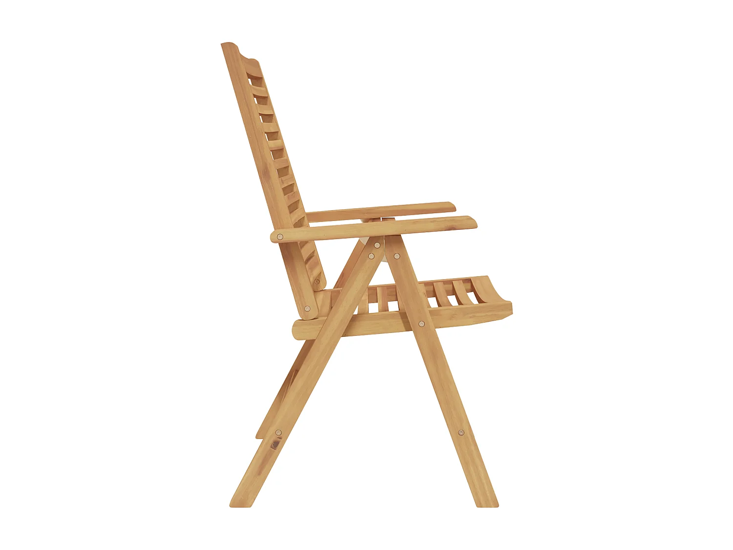 Chaises de jardin pliables 8 pcs en bois massif de teck