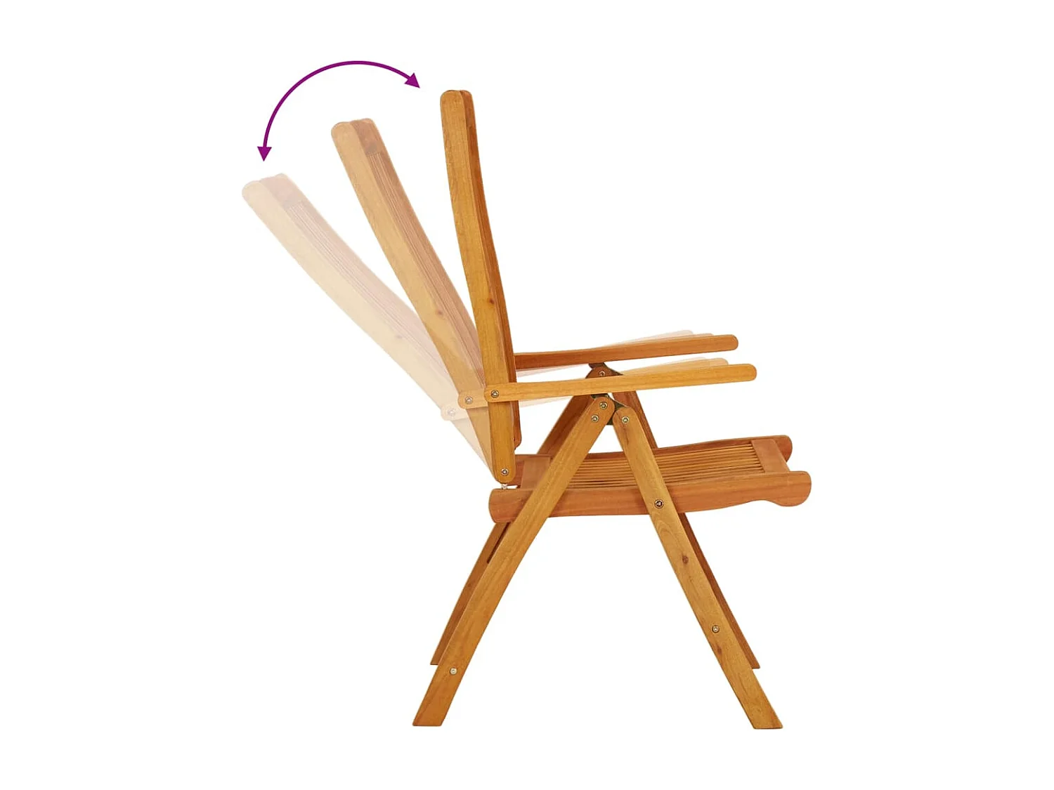 Opvouwbare tuinstoelen set van 2 massief eucalyptushout