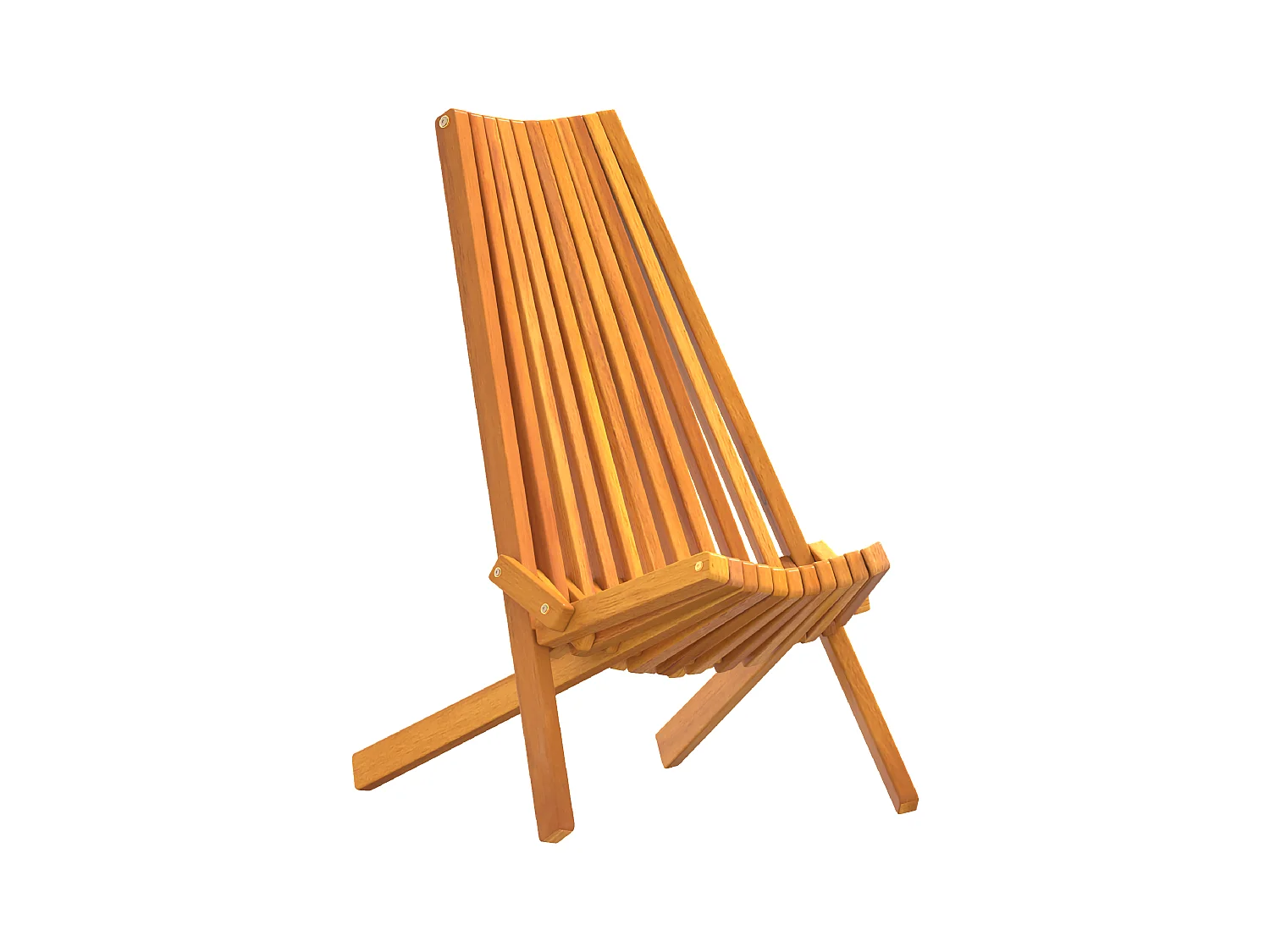 Chaises de Jardin Pliantes 2 pcs Bois Acacia