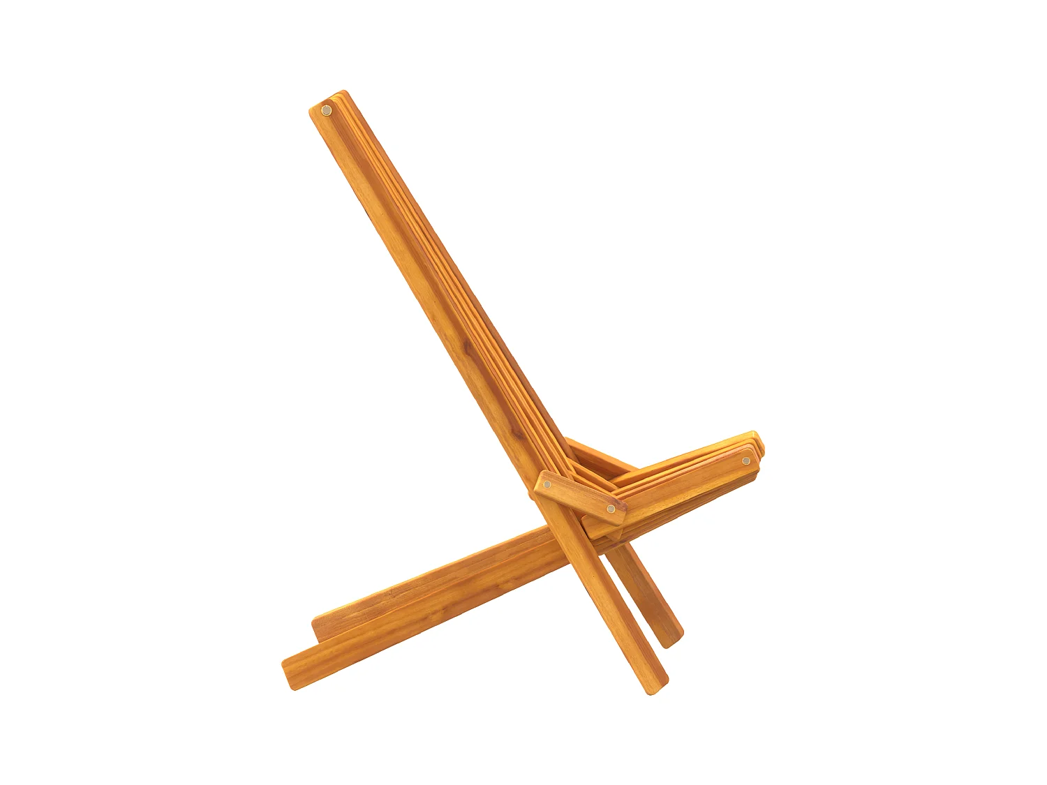 Chaises de Jardin Pliantes 2 pcs Bois Acacia