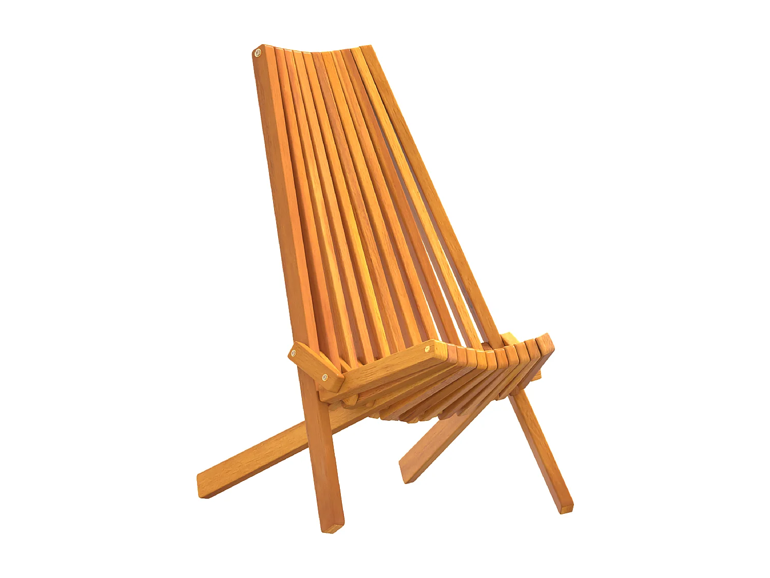Chaises de Jardin Pliantes 2 pcs Bois Acacia