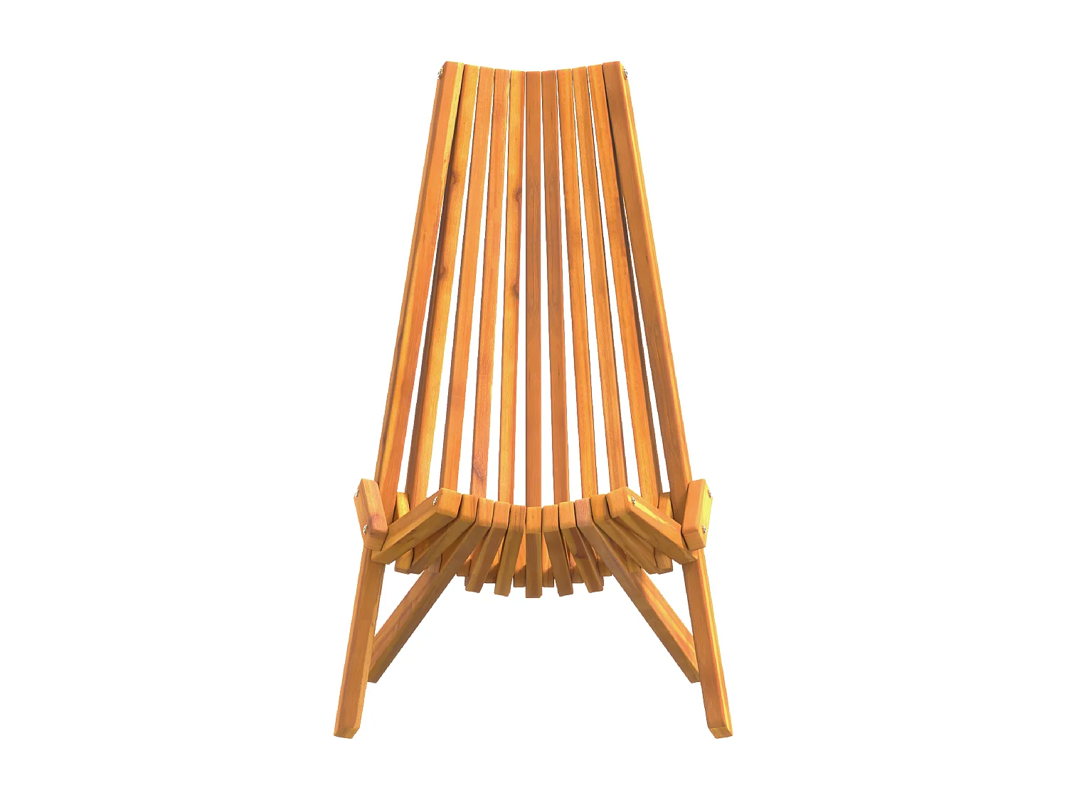 Chaises de Jardin Pliantes 2 pcs Bois Acacia