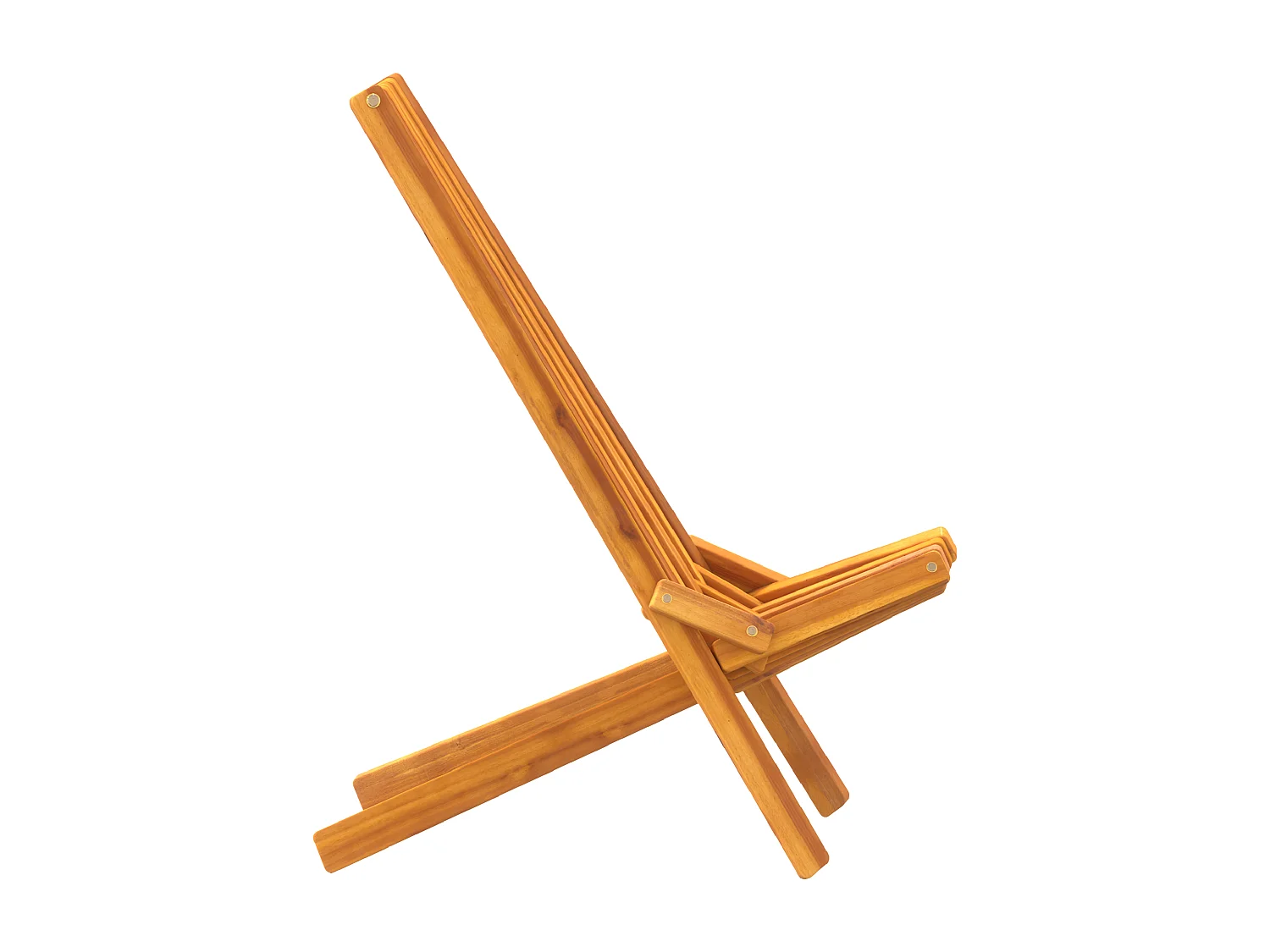 Chaises de Jardin Pliantes 2 pcs Bois Acacia