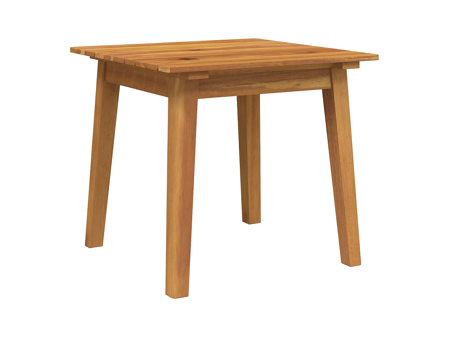 Ensemble de Chaises de Jardin avec Table - 3 Pièces en Bois d'Acacia Massif Beige