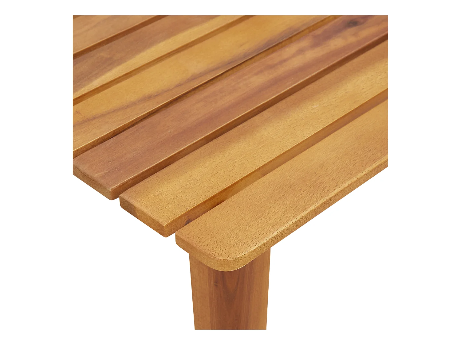 Ensemble de Chaises de Jardin avec Table - 3 Pièces en Bois d'Acacia Massif Beige