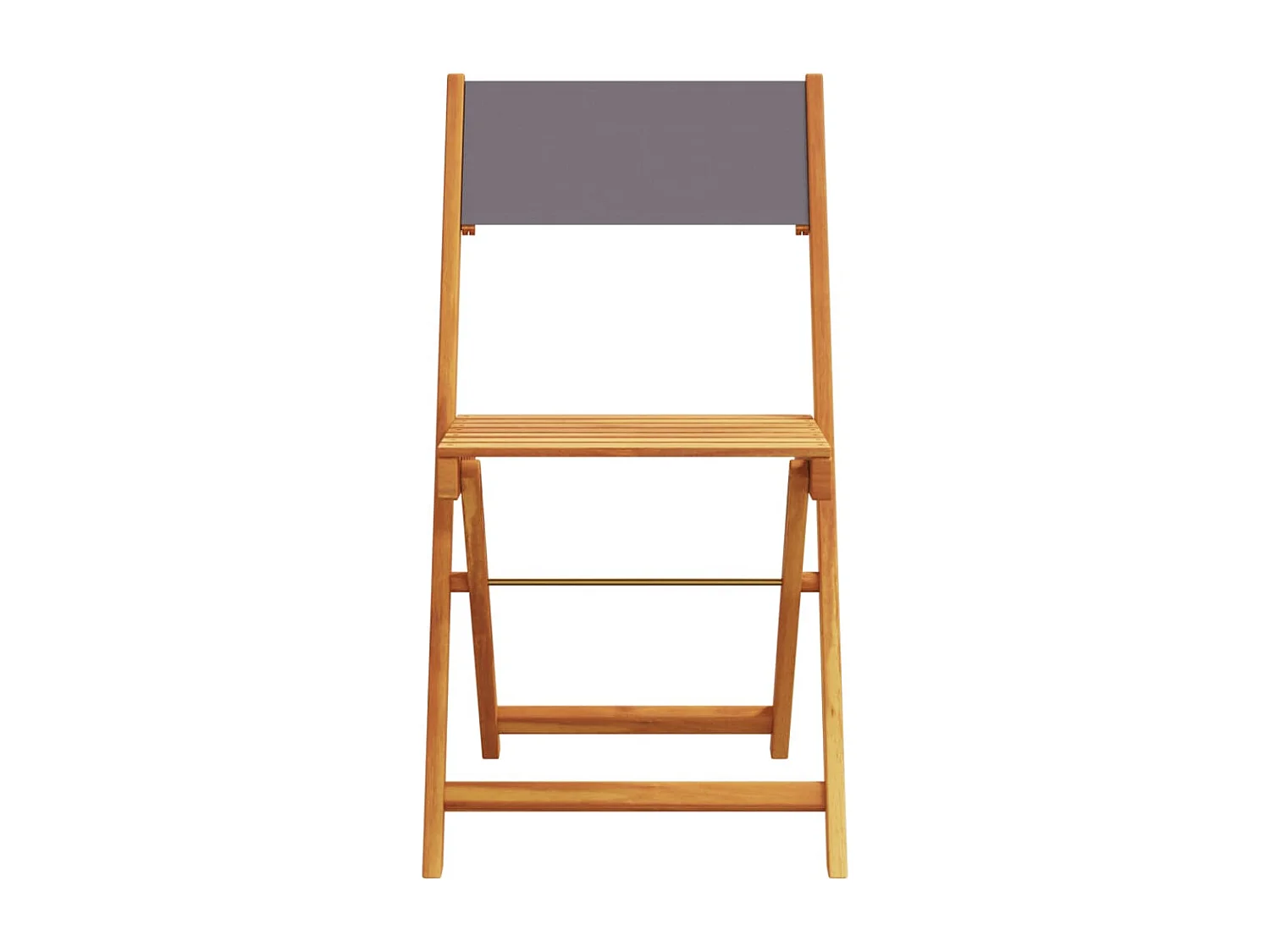 Chaises de jardin pliantes lot de 4 tissu et bois massif