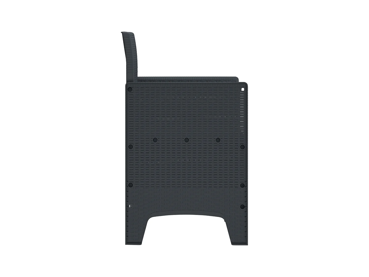 Tuinstoelen met kussens 4 stuks antraciet polyrotan