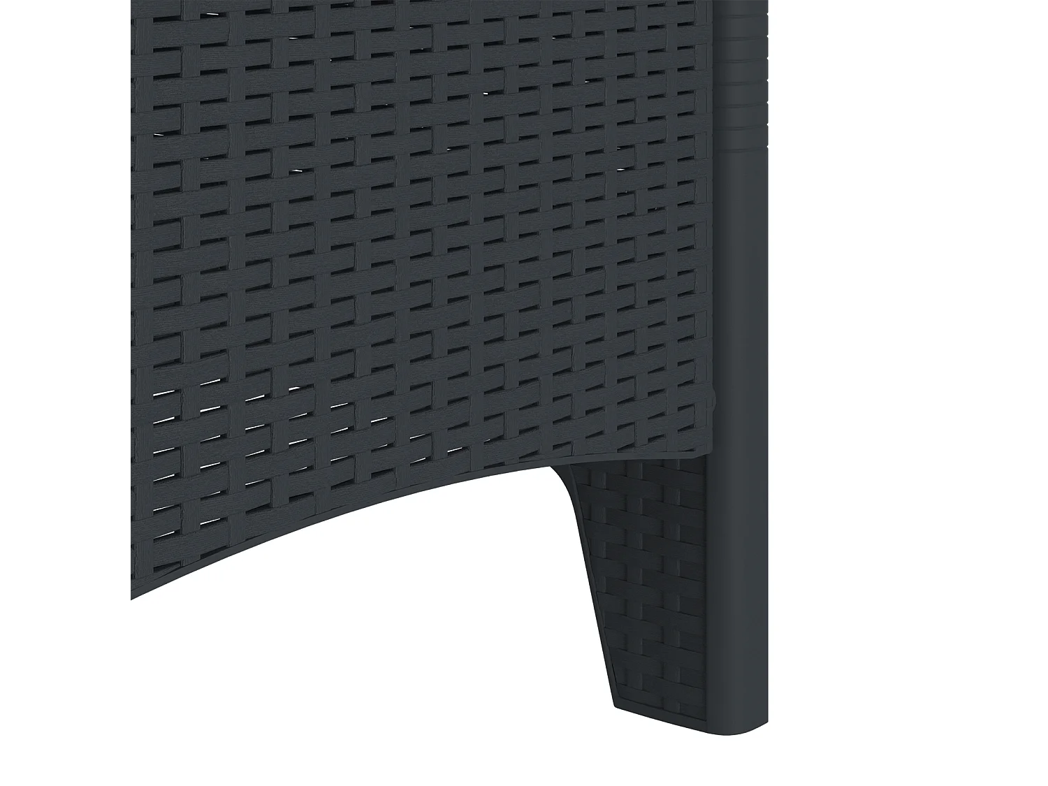 Sillas de jardín con cojines 4 piezas ratán sintético antracita