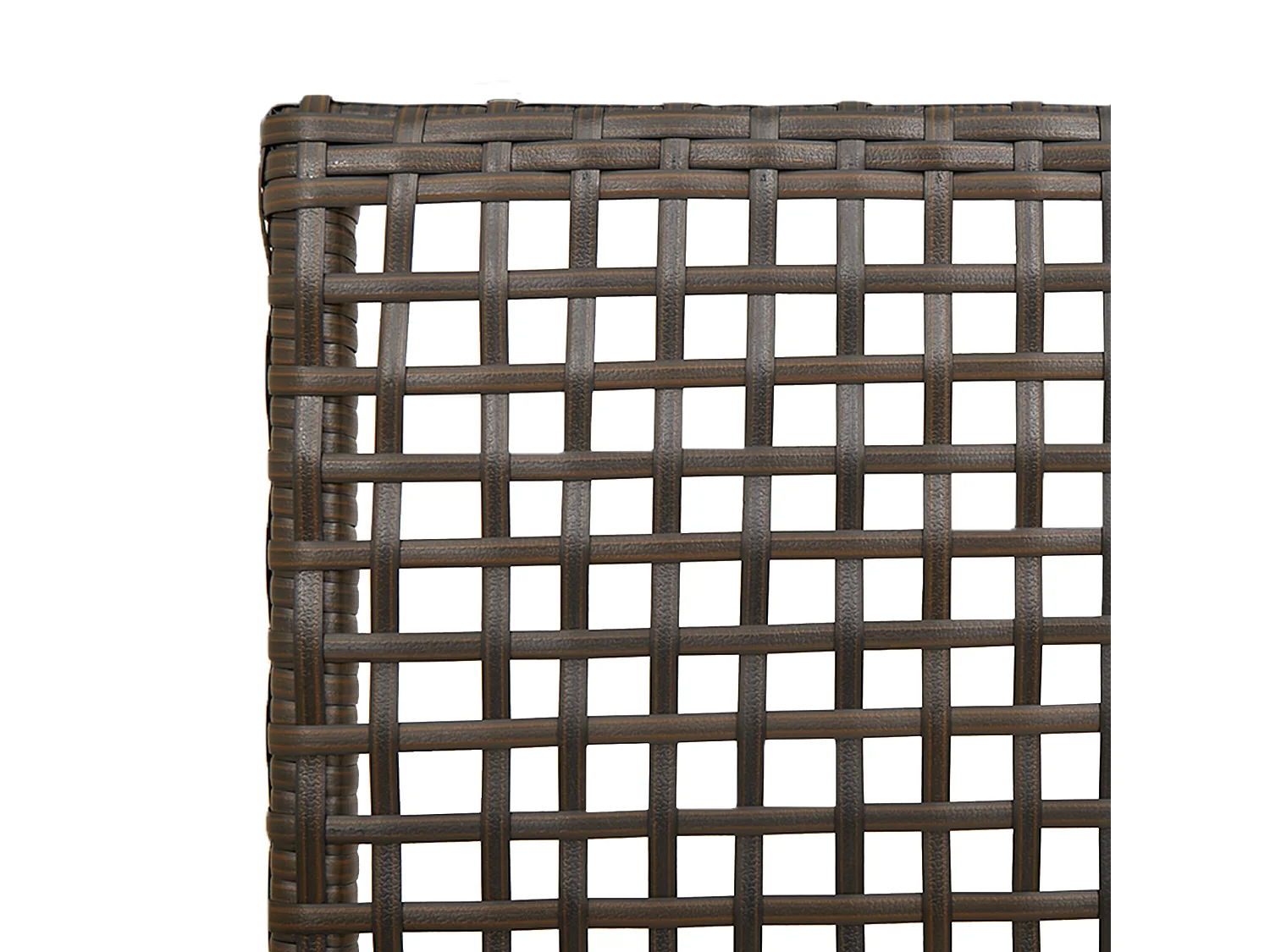 sedie da giardino con cuscini marroni in polyrattan