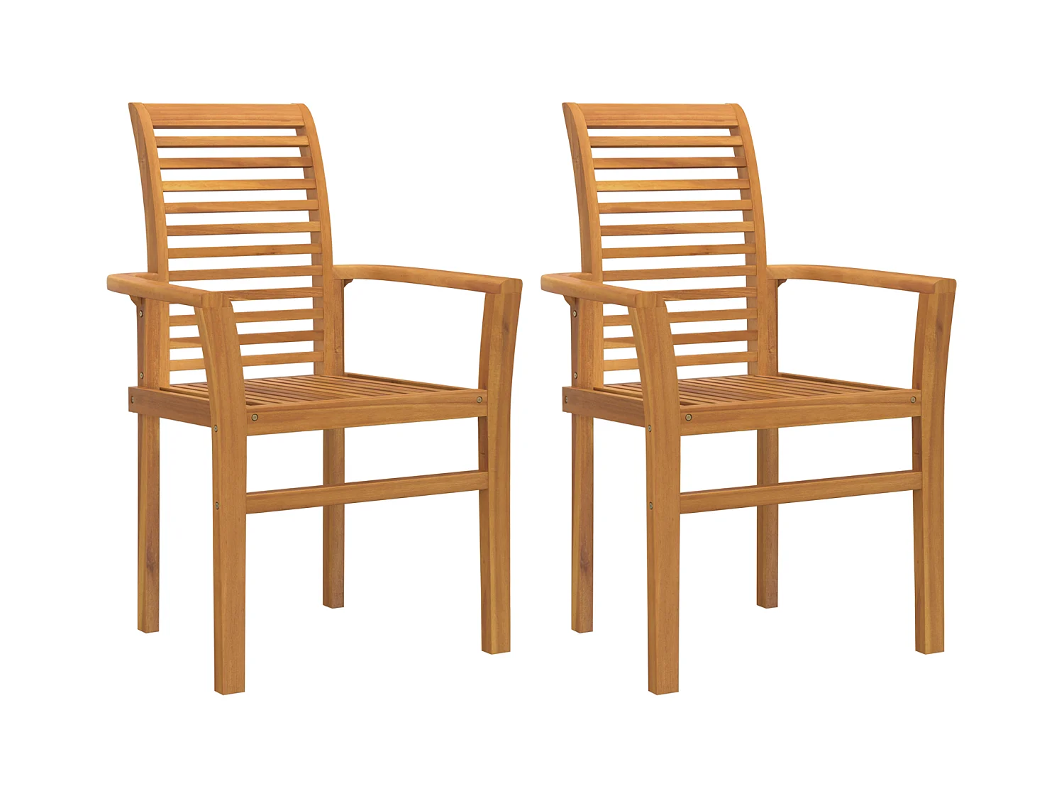 stuks stapelbare tuinstoelen van massief teakhout