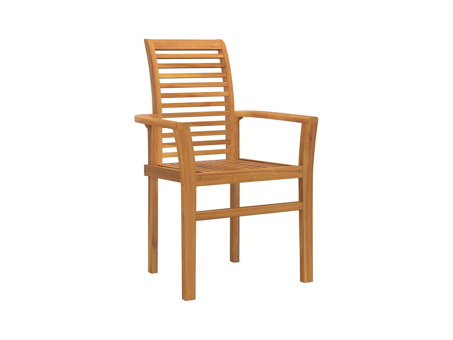 stuks stapelbare tuinstoelen van massief teakhout