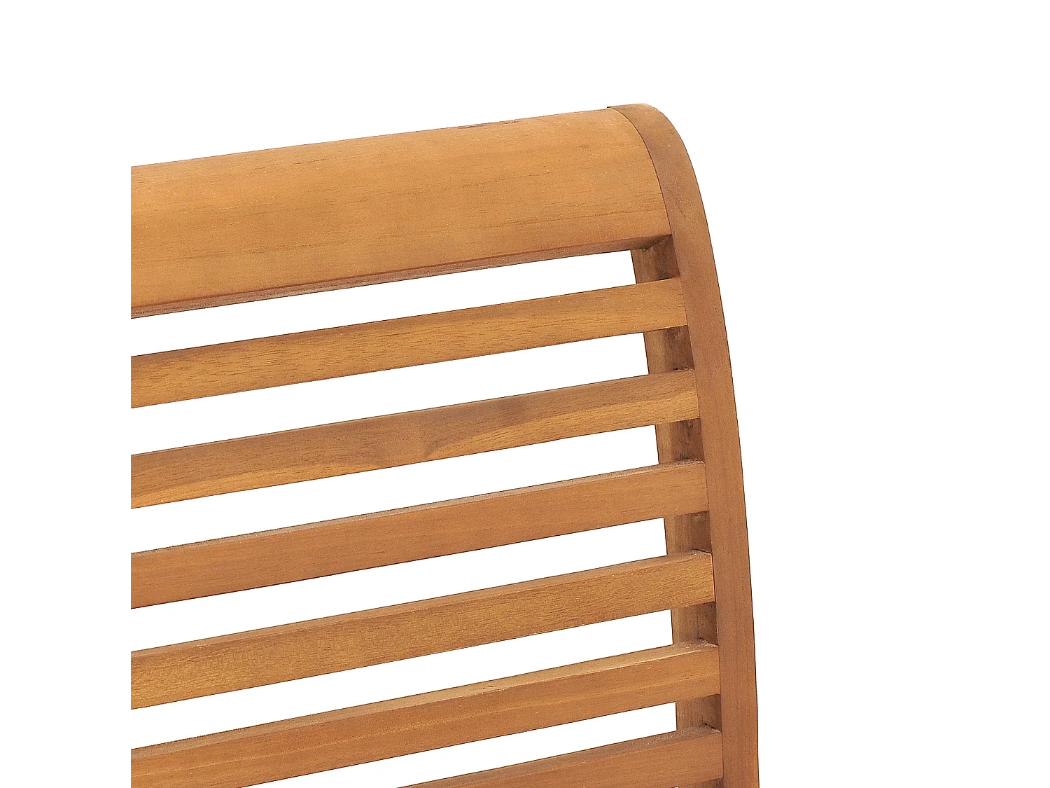 Silla de jardín apilable de 2 piezas en madera maciza de teca