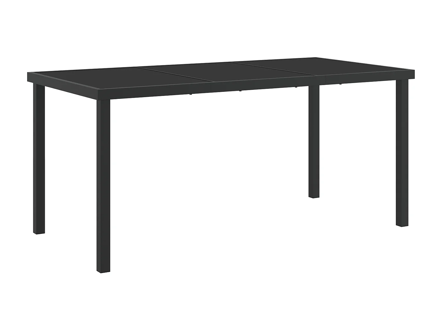 Ensemble de 5 chaises de jardin Noir Rattan PVC