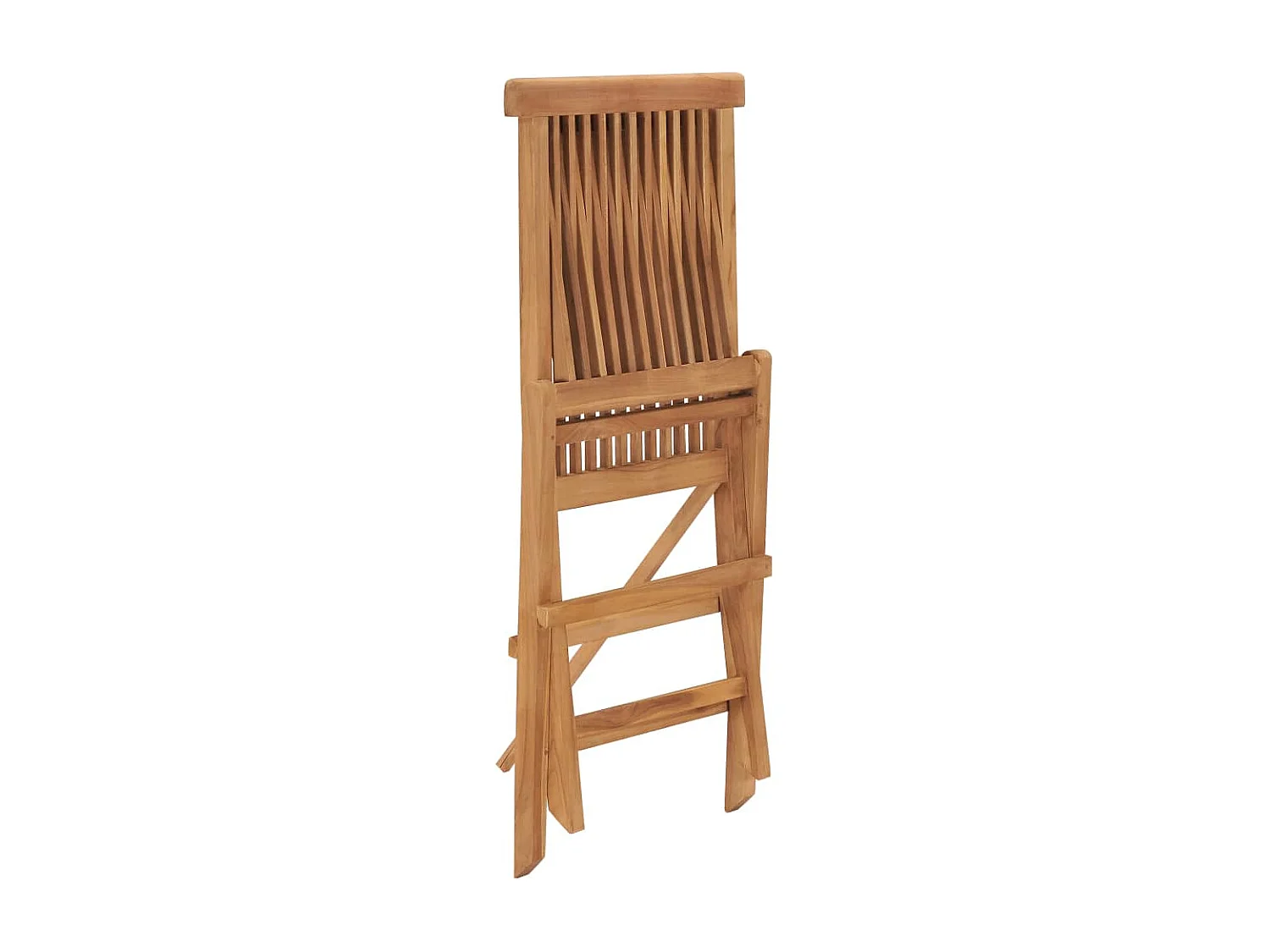 Chaises pliables de jardin lot de 6 Bois de teck solide