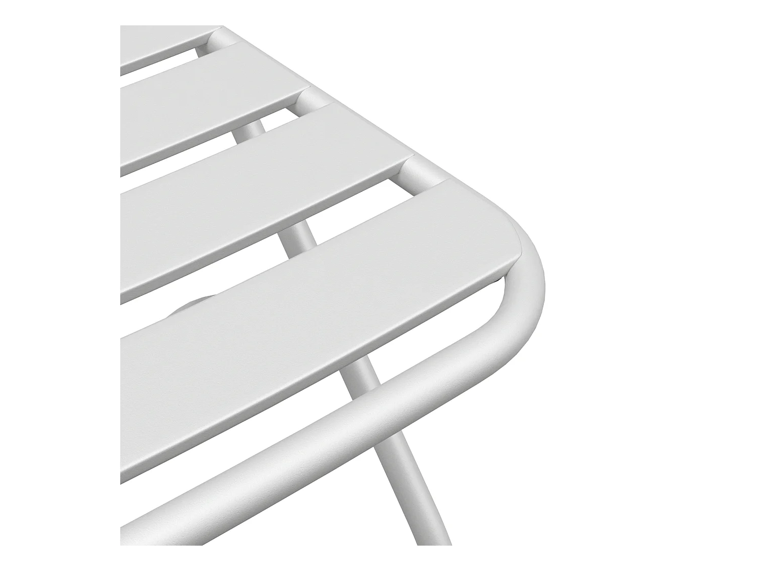 Opvouwbare tuinstoelen 2 stuks wit staal