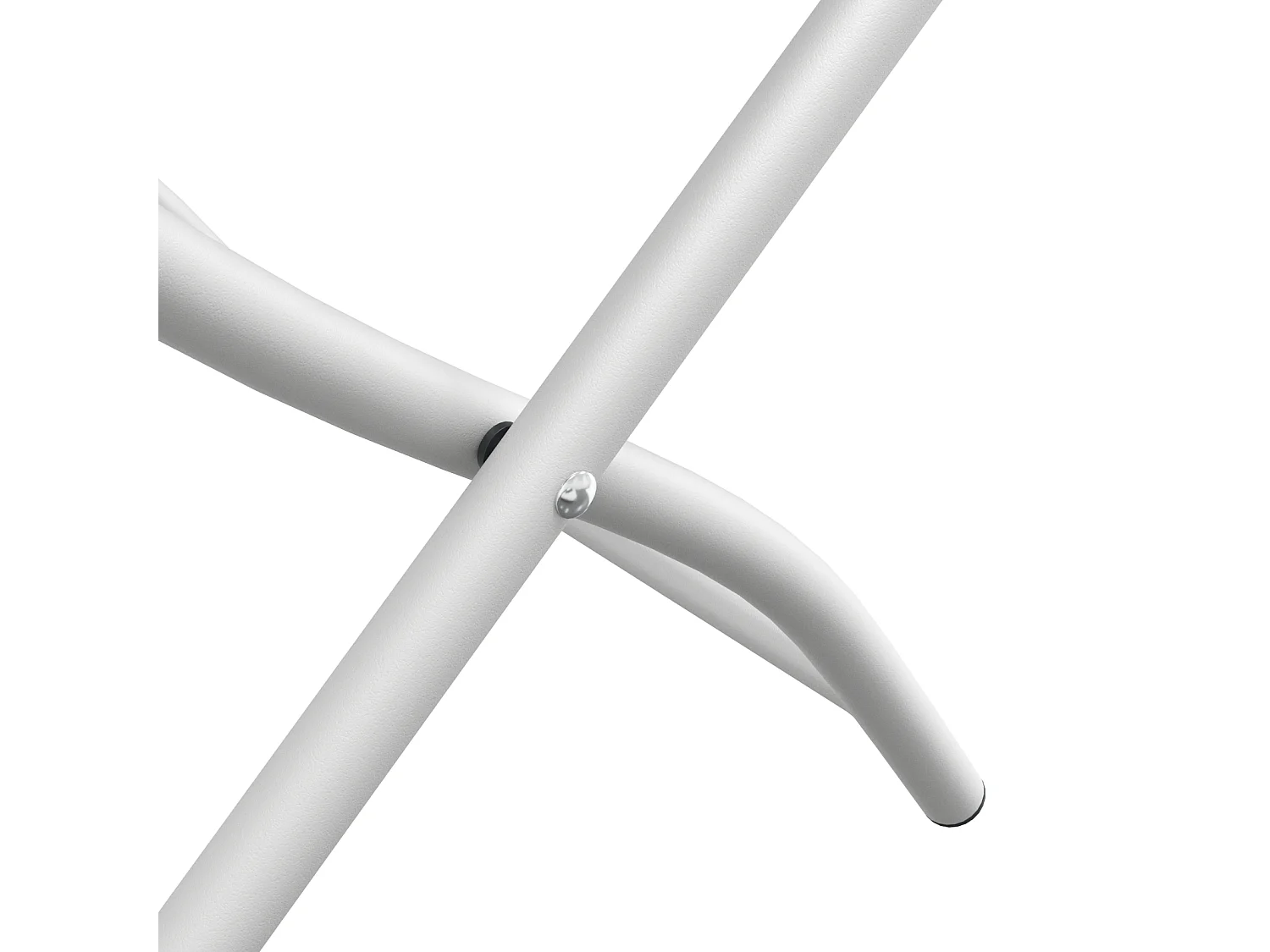 Opvouwbare tuinstoelen 2 stuks wit staal