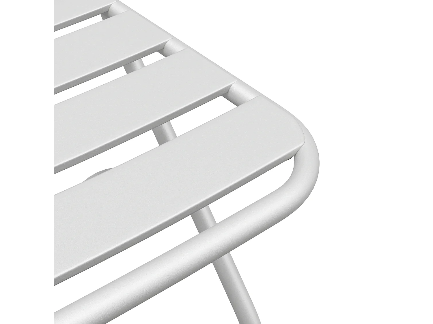 Opvouwbare tuinstoelen 2 stuks wit staal