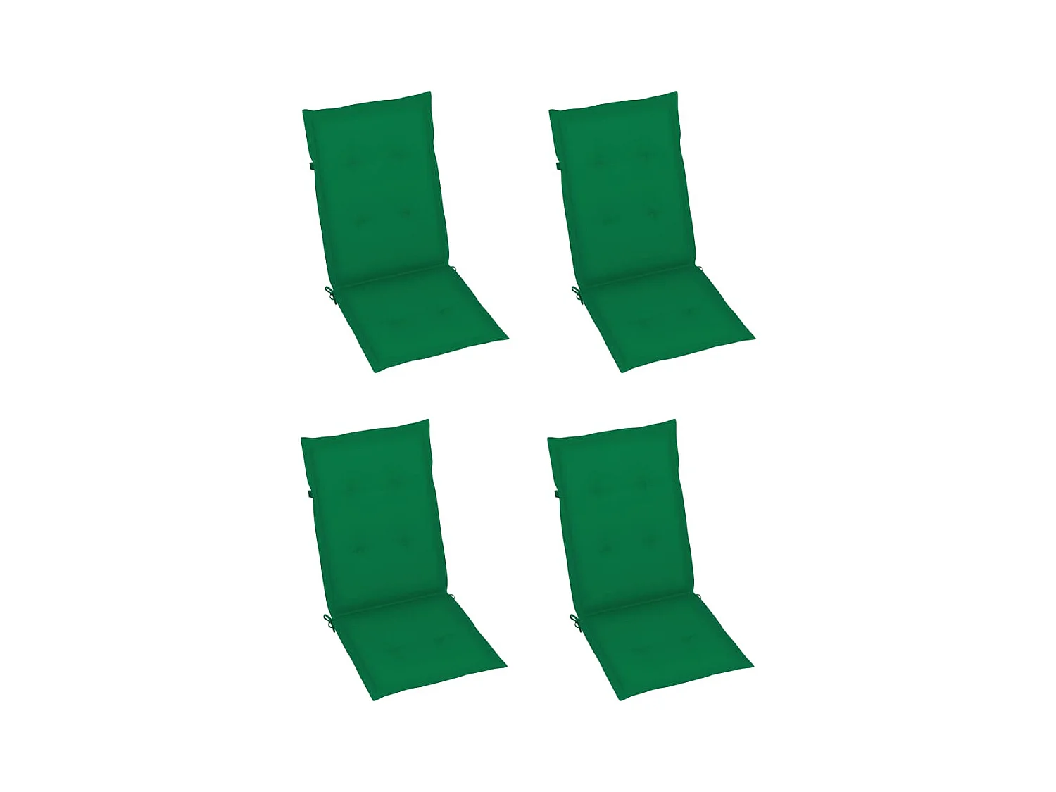 Chaises pliables de jardin lot de 3 avec coussins Bois d'acacia