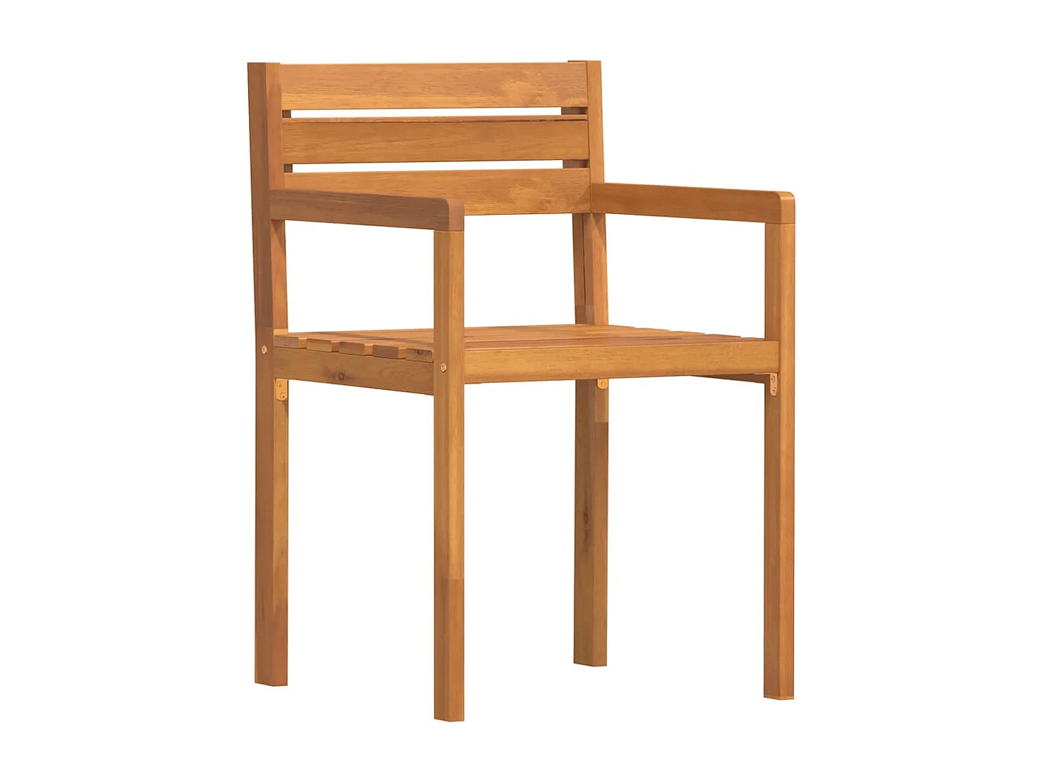 Chaises de jardin 4 pièces 50x53x80 cm Bois massif Acacia