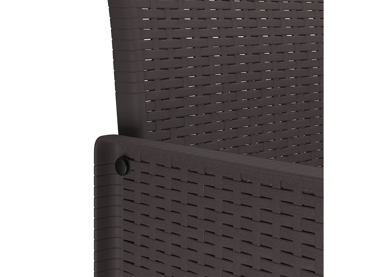 Tuinstoelen met kussens 4 stuks Bruin Poly Rotan