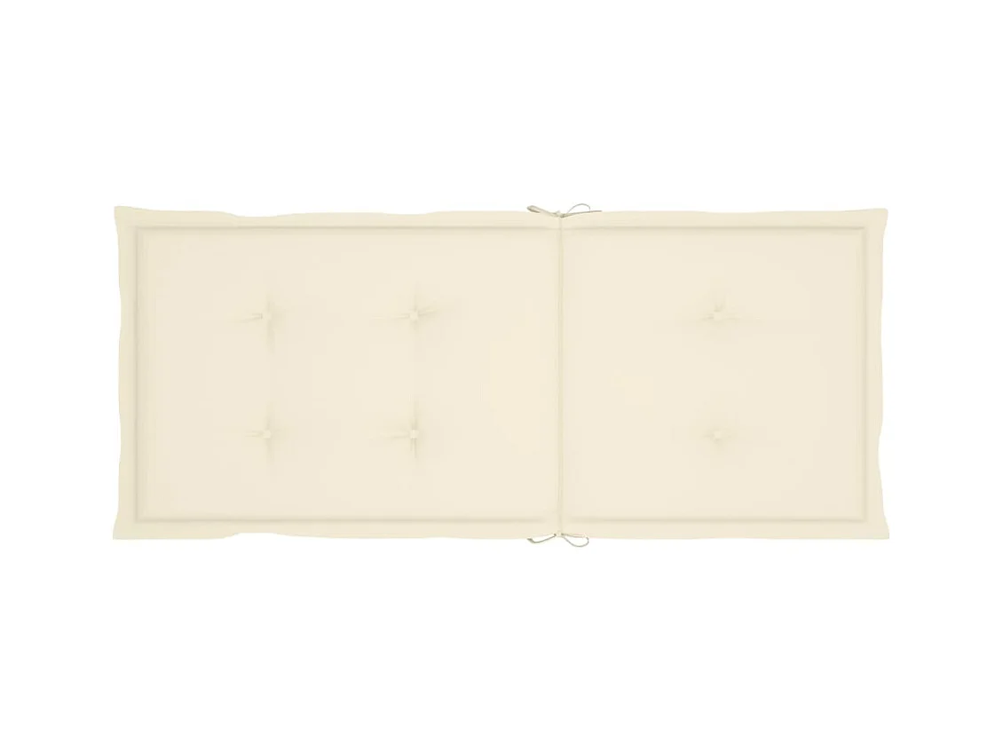 Juego de 3 sillas de jardín plegables con cojines de madera de acacia