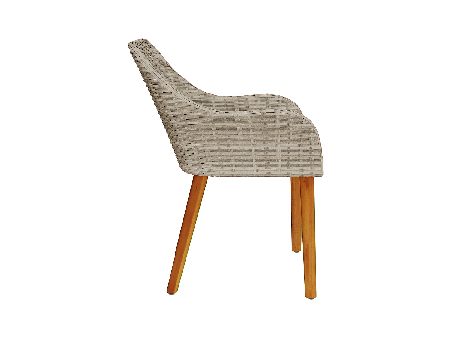 Chaises de jardin avec coussins 2 pcs Gris clair Rattan synthétique