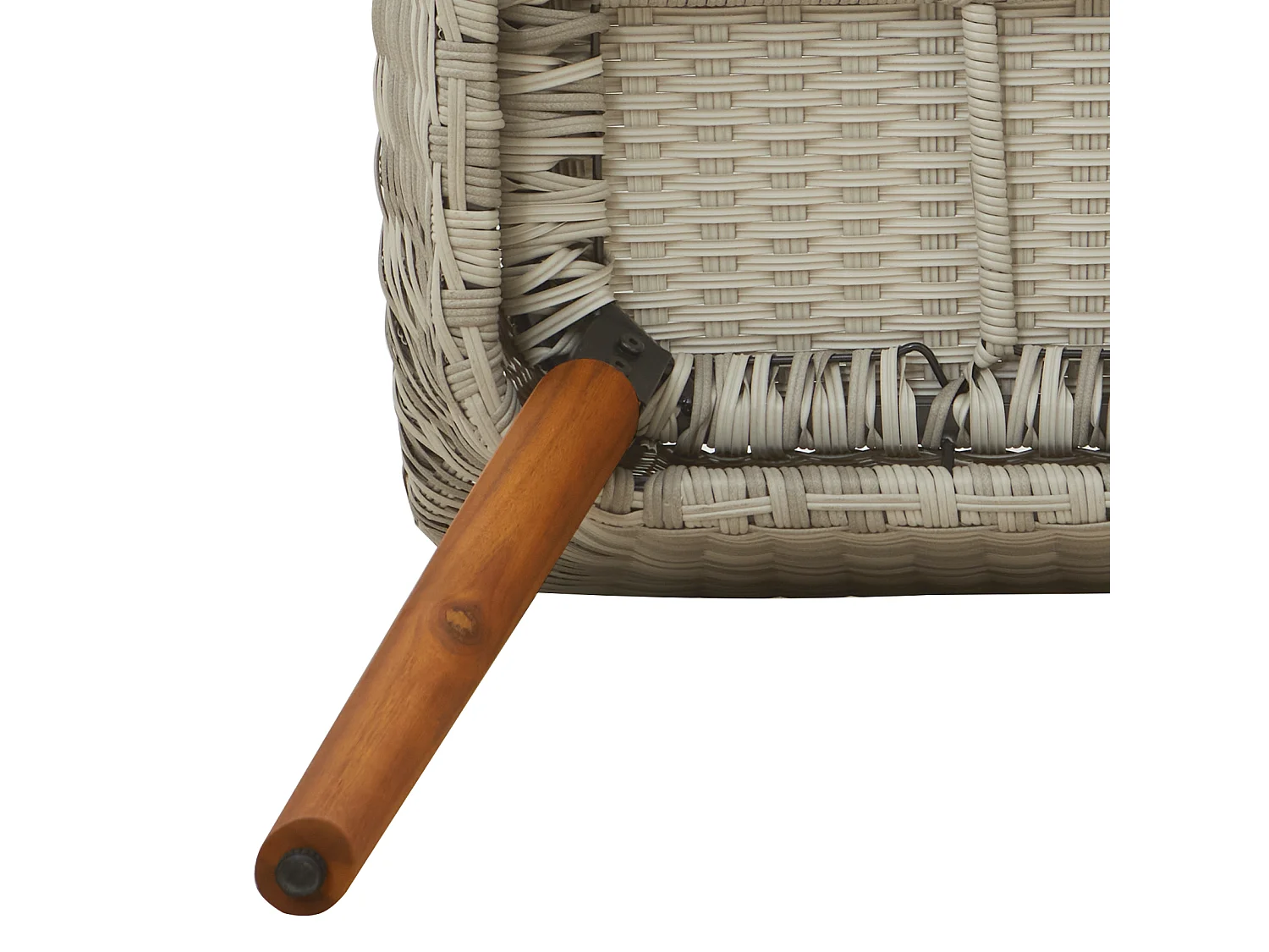 Chaises de jardin avec coussins 2 pcs Gris clair Rattan synthétique