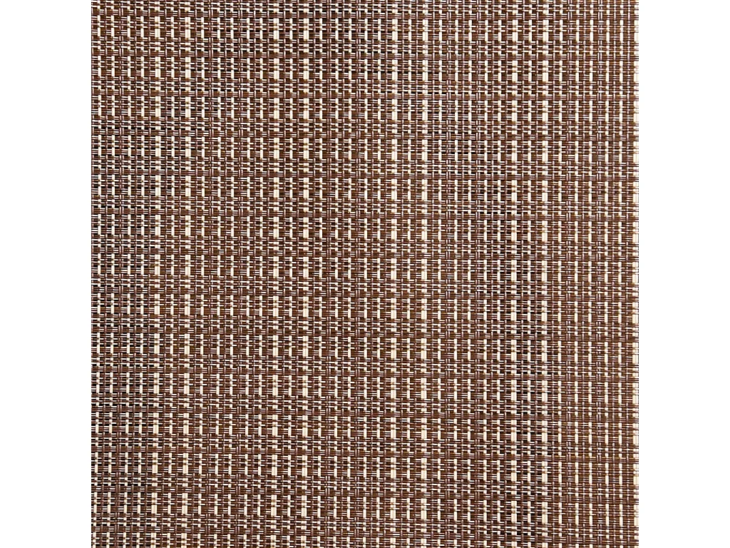 Chaises pivotantes de jardin lot de 2 Textilène et acier Marron