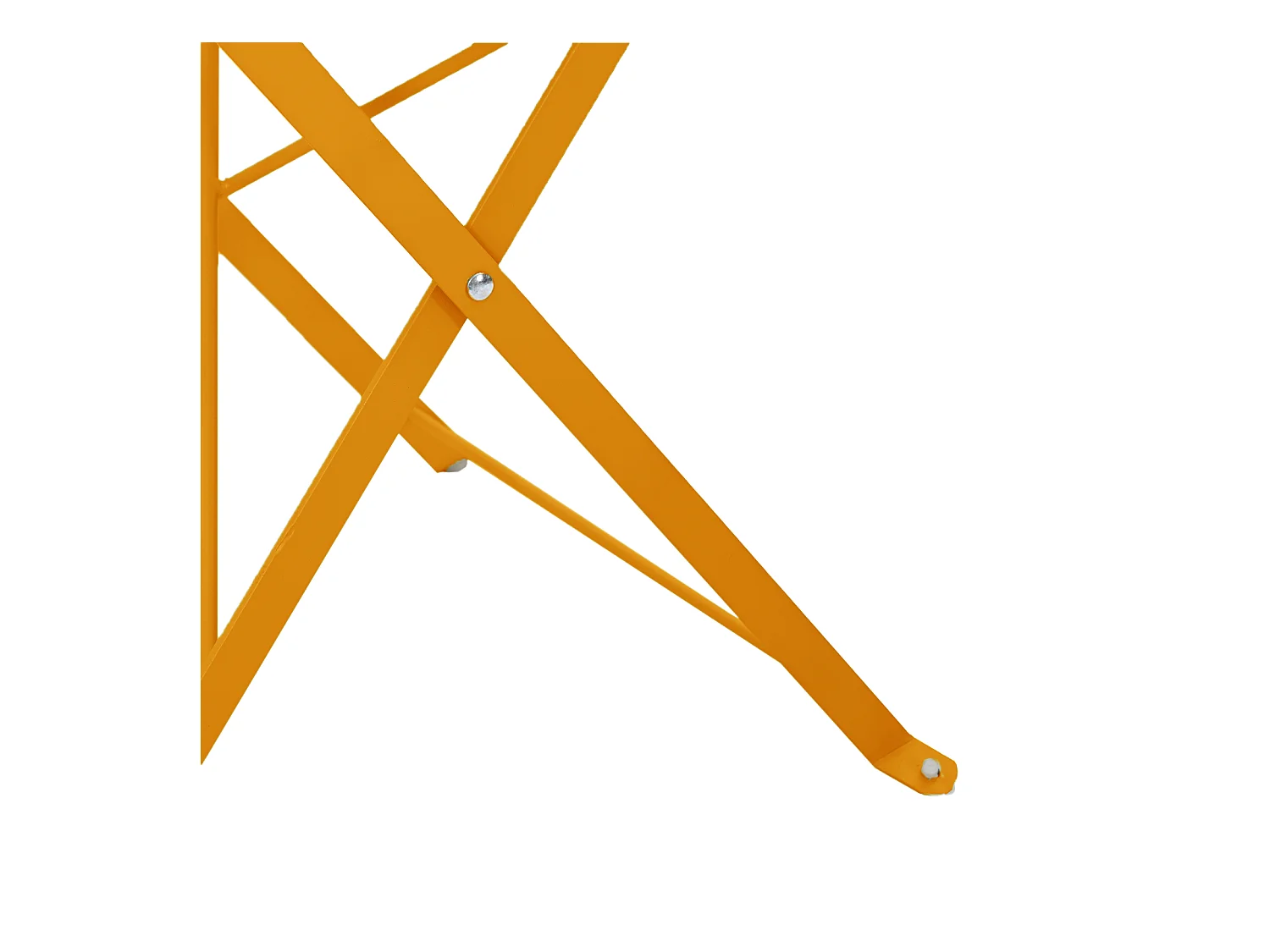 sedie da giardino pieghevoli in acciaio giallo senape