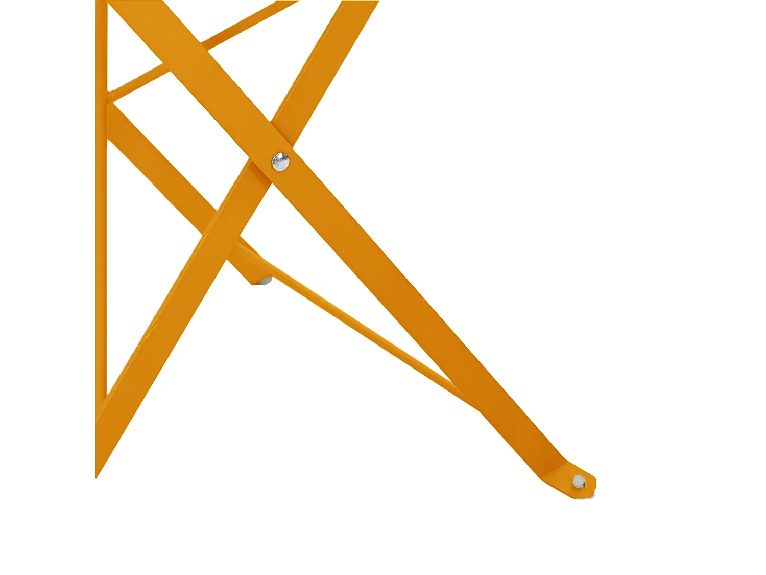 Chaises de jardin pliantes 2 pcs Jaune moutarde Acier