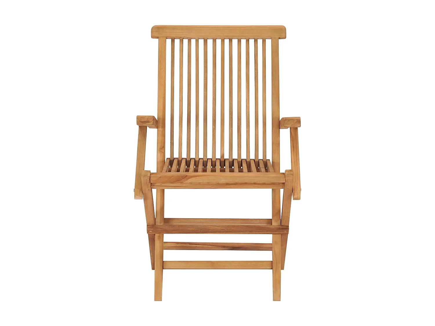 Chaises de jardin pliables lot de 2 Bois de teck massif