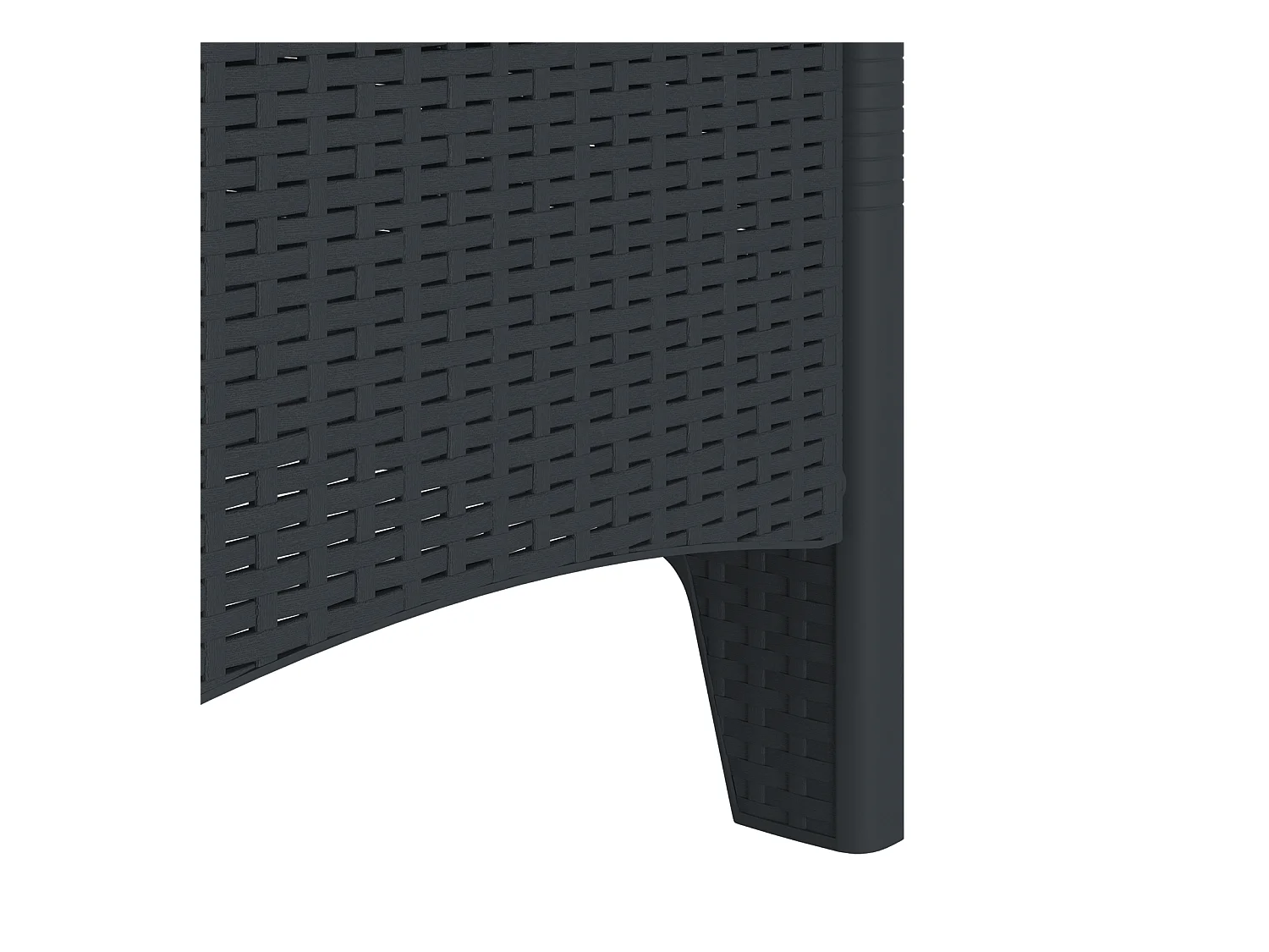 Chaises de jardin avec coussins 2 pcs Anthracite Poly Rattan